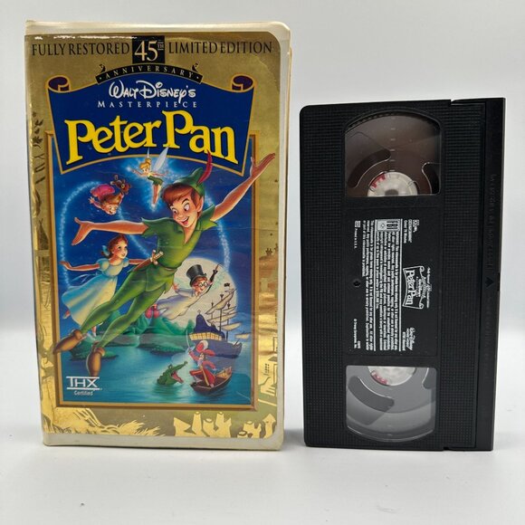 Walt Disneys Peter Pan VHS 45th Anniversary Masterpiece Limited Edition THX - Picture 3 of 3